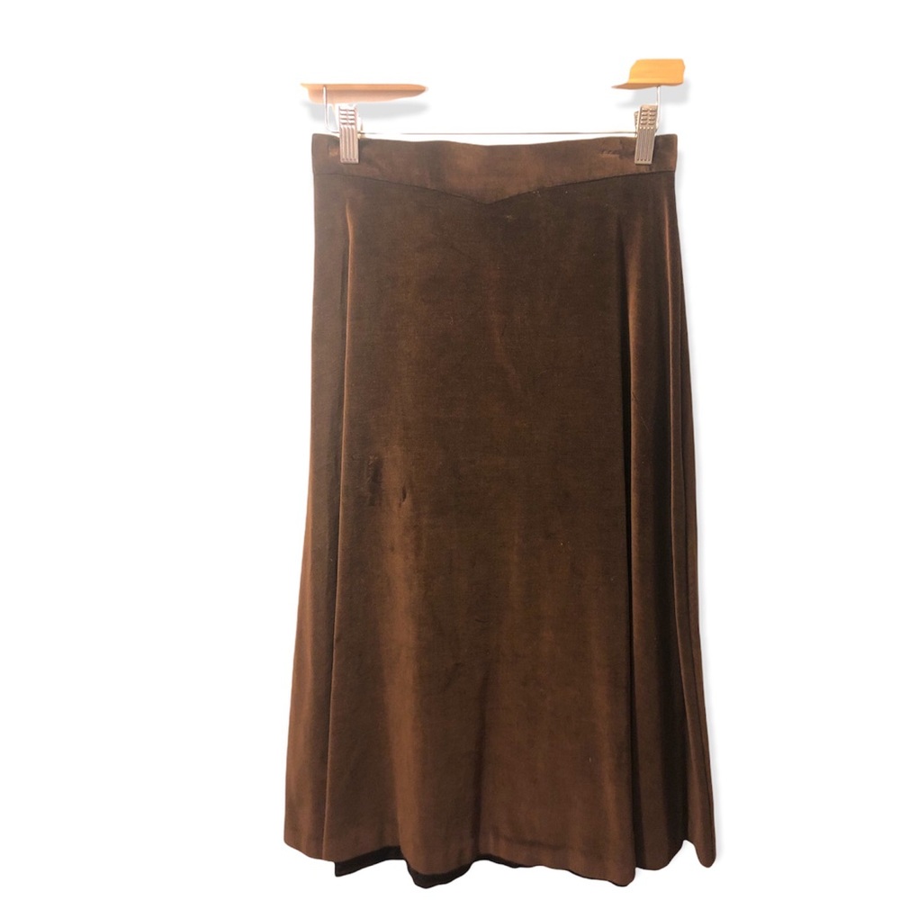 Vintage brown velvety skirt